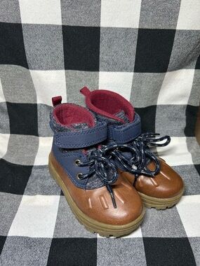 Carter's Navy, Brown and Maroon Toddler Boots